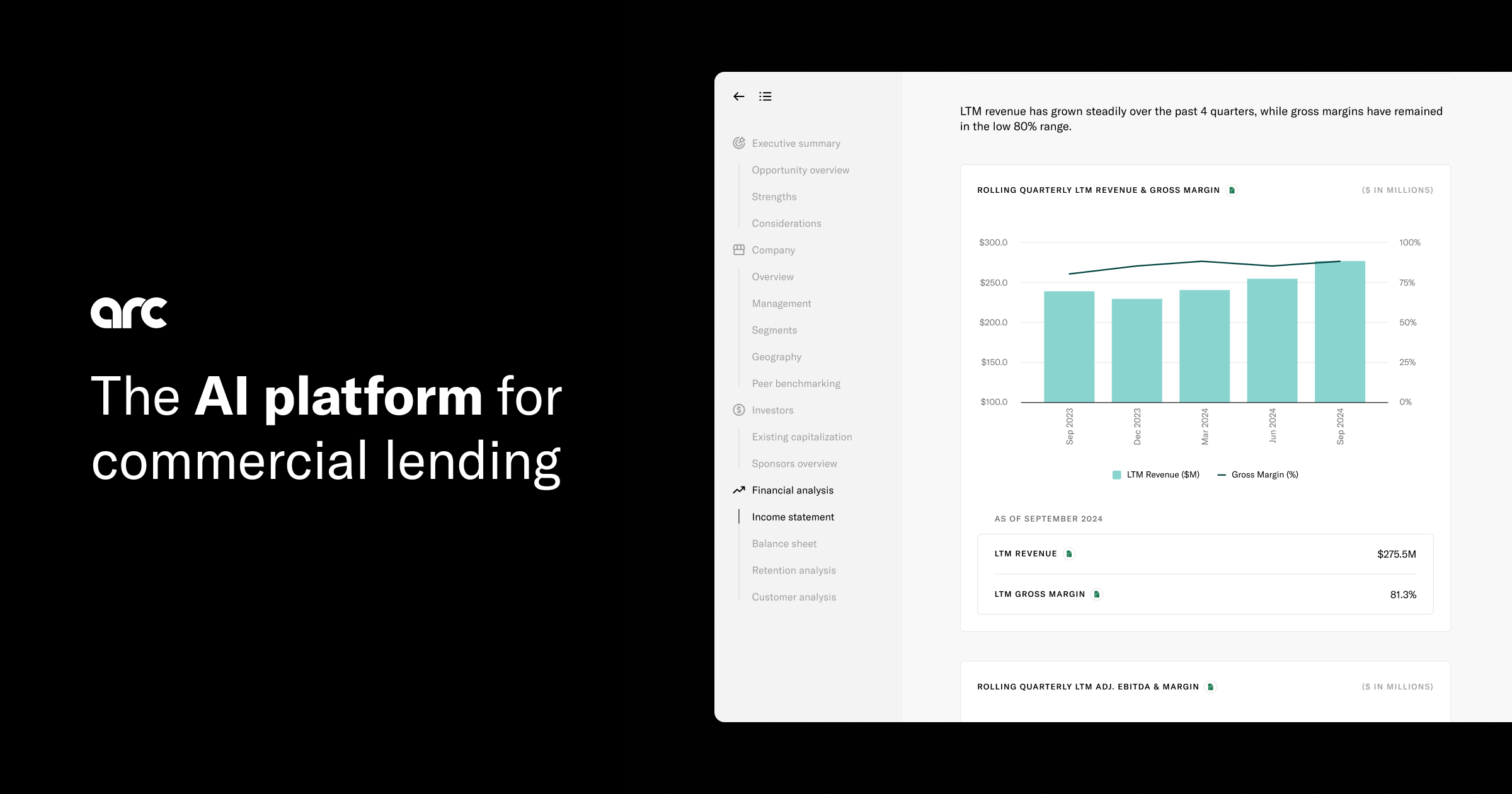 The first AI platform built for commercial lending | Arc