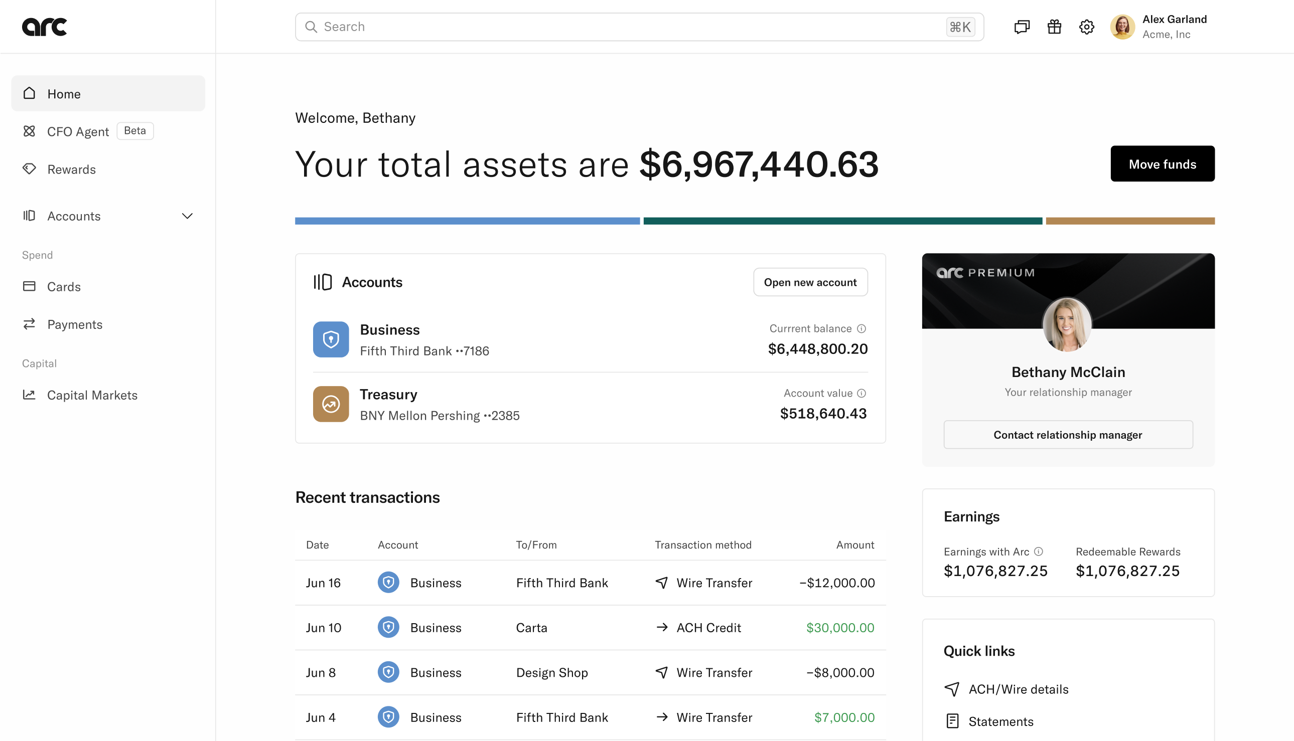 Treasury Dashboard