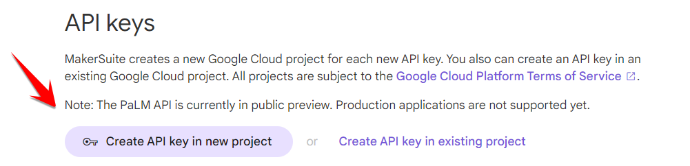 Create API Key