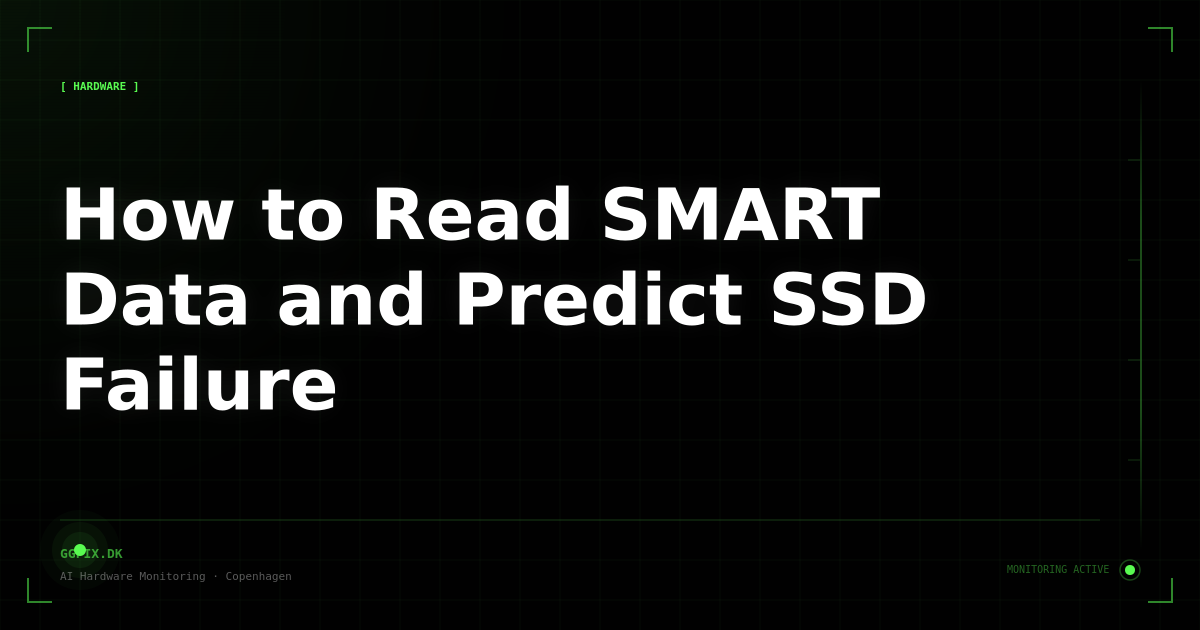 How to Read SMART Data and Predict SSD Failure