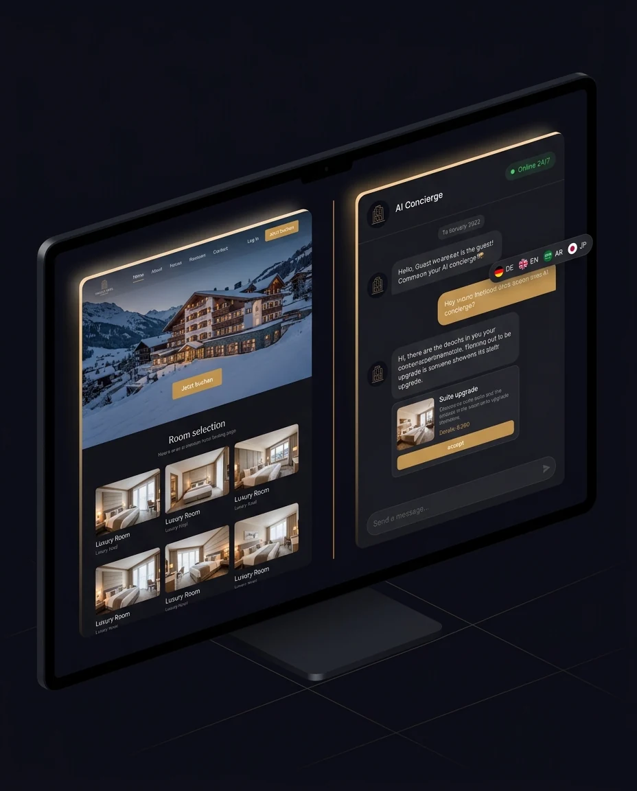 KI-Concierge und Hotel-Webseite – digitale Produkte von Hotel-DXS