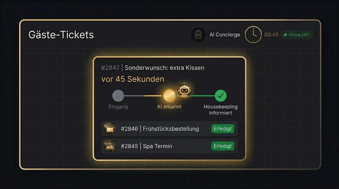 Gäste-Ticket-System Animation