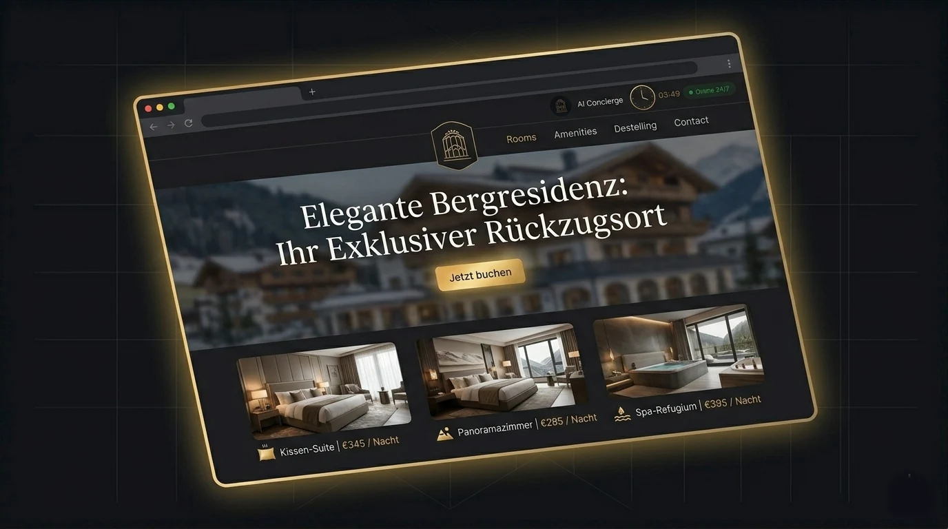 Hotel-Webseiten-Design Animation