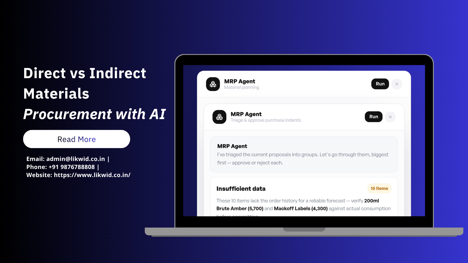 Direct vs Indirect Materials Procurement with AI