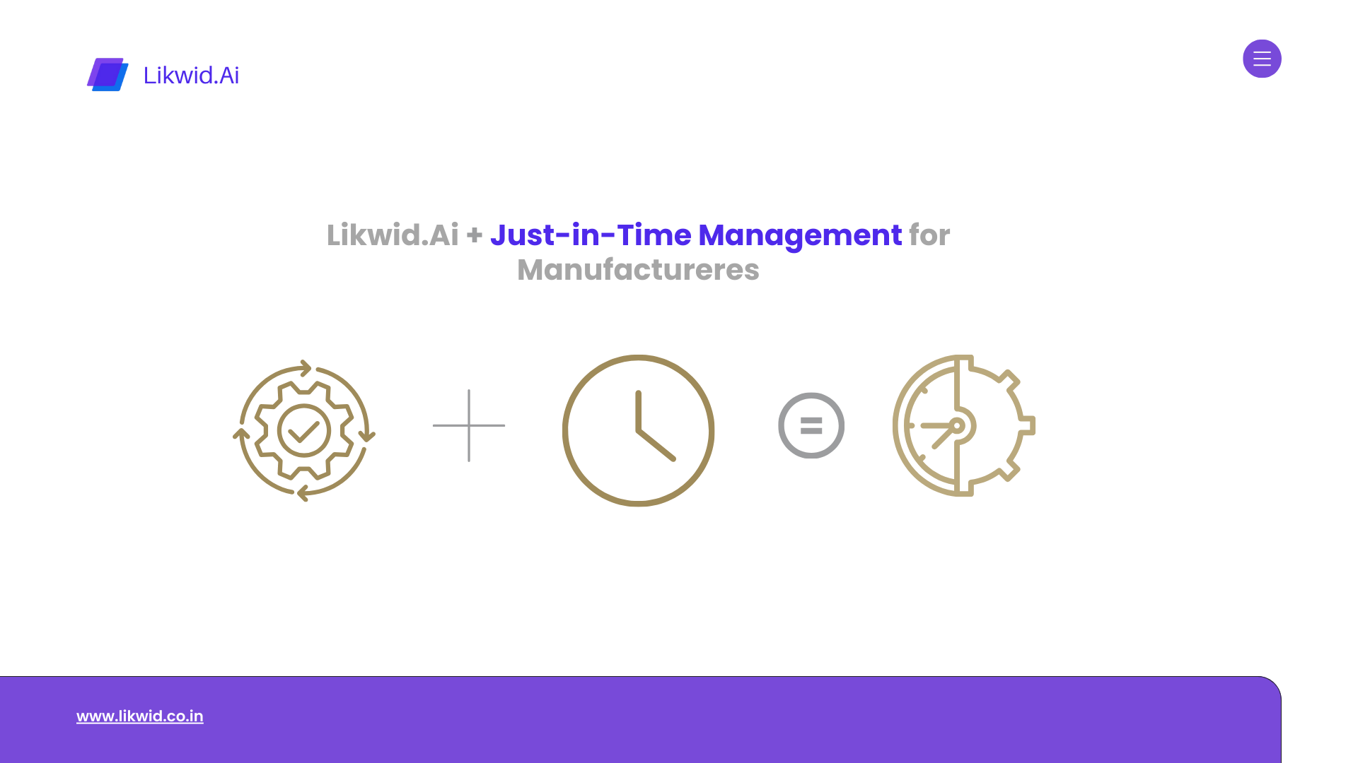 Are you a manufacturer looking to implement Just-In-Time management ? Implement Likwid.Ai today | Contact 9876788808
