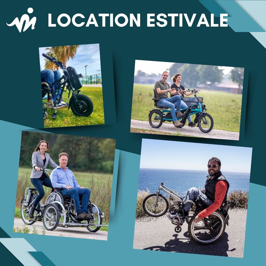 Location de matériel de mobilité adaptée pour les vacances d’été : handbike, troisième roue, tricycle et vélo adapté