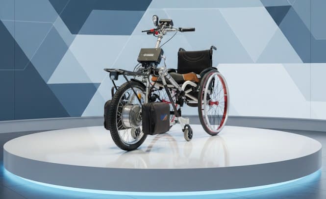 Lipo Lomo 20" - Vue d'ensemble avec fauteil roulant