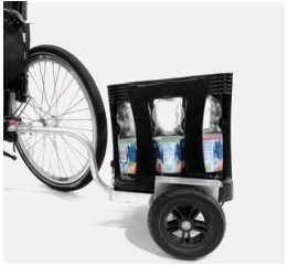 stricker remorque transporteur en action avec caisse de transport