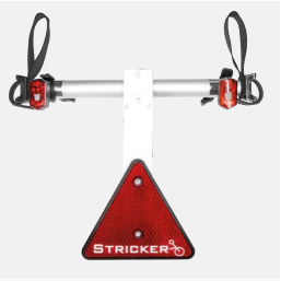 stricker handbike 3ème roue Barre de feu arrière avec petit triangle de signalisation