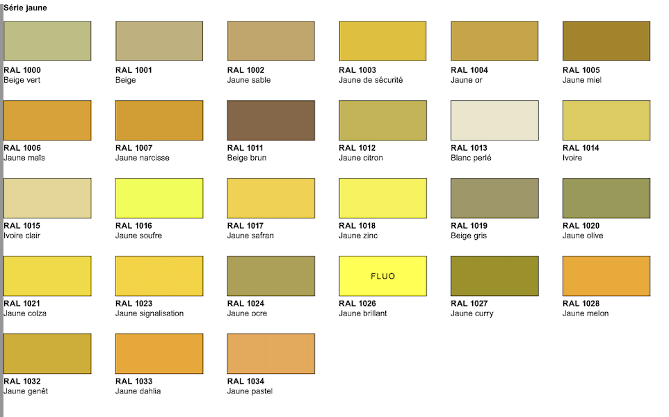 serie jaune