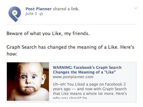 This picture shows how A/B testing a Facebook post variation can increase post-click landing page conversions.