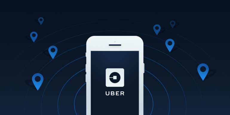This picture shows how Uber uses landing pages to increase new driver signups.