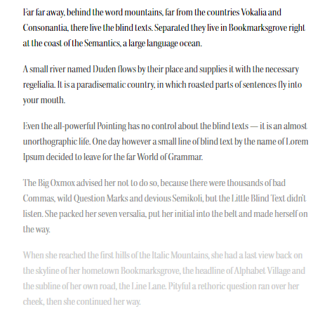 This picture shows marketers how to preview font types in paragraph form in Adobe Typekit.