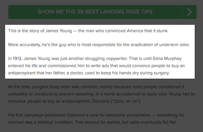 This picture shows how an engaging blog introduction can increase saas free trial signups.