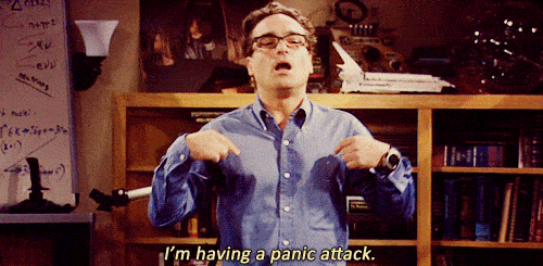 This gif shows digital marketing agencies why you shouldn't panic when writing business proposals to sign new clients.