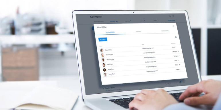 This picture shows marketers how Instapage's new Advanced Subaccount Permissions and Privacy features enable teams and agencies to have more control of their landing pages.