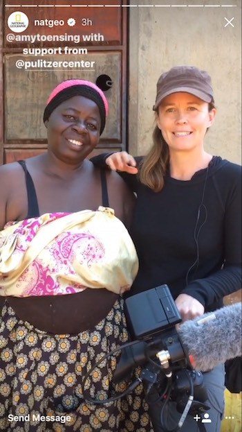 This picture shows marketers how National Geographic uses their Instagram feed to collaborate with other brands and engage with their audience.