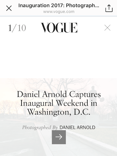 This picture shows marketers how Vogue Magazine uses Instagram Stories to generate web page traffic for its image gallery.