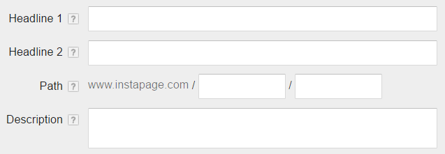 This picture shows marketers the text fields in Google Ads and the specifications required to write better ad copy.