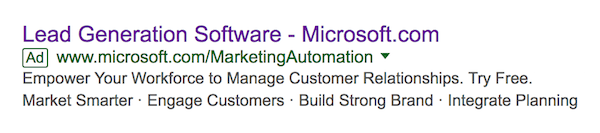 bounce rate AdWords ad