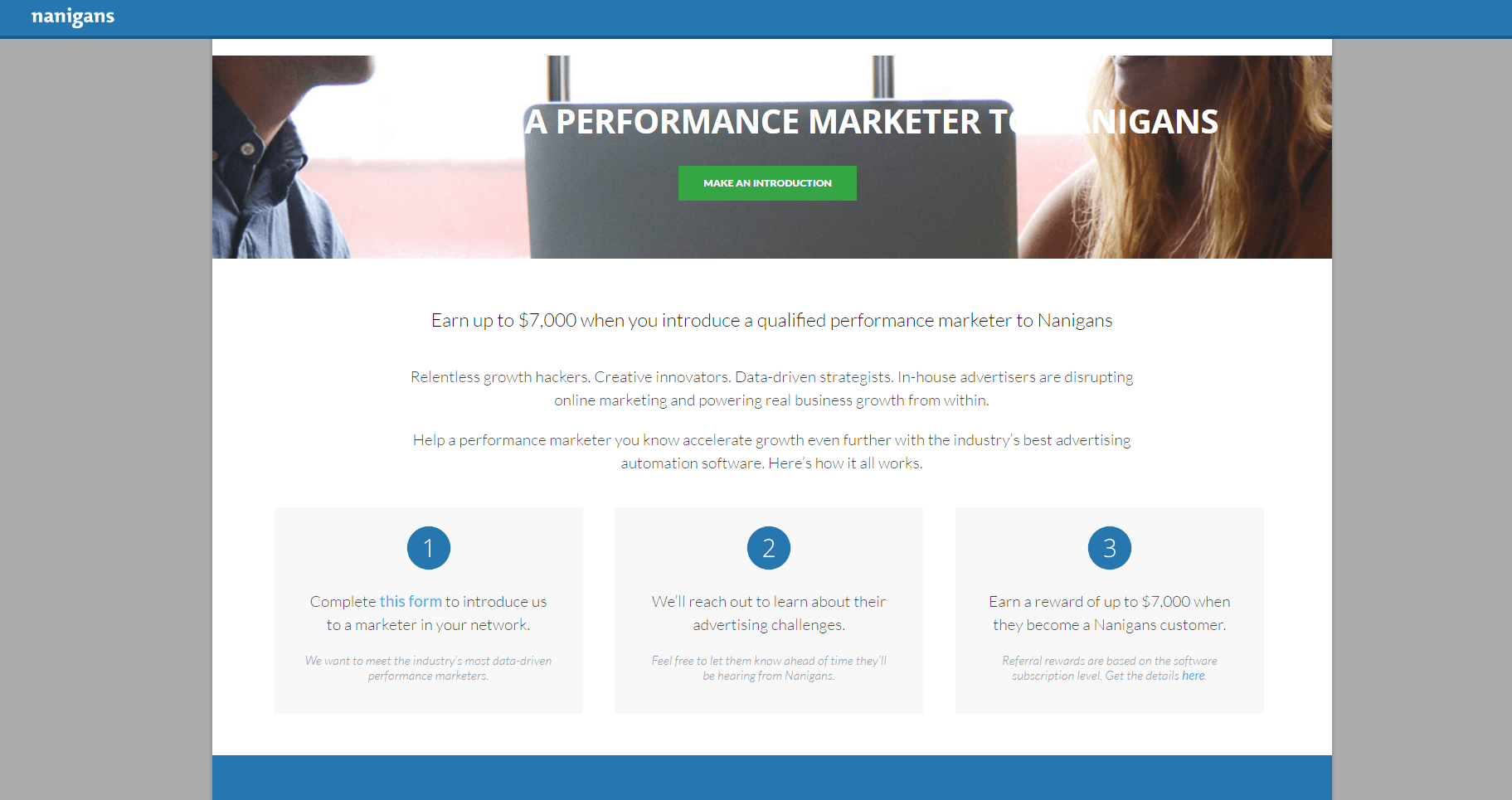 Be-Total Landing Page