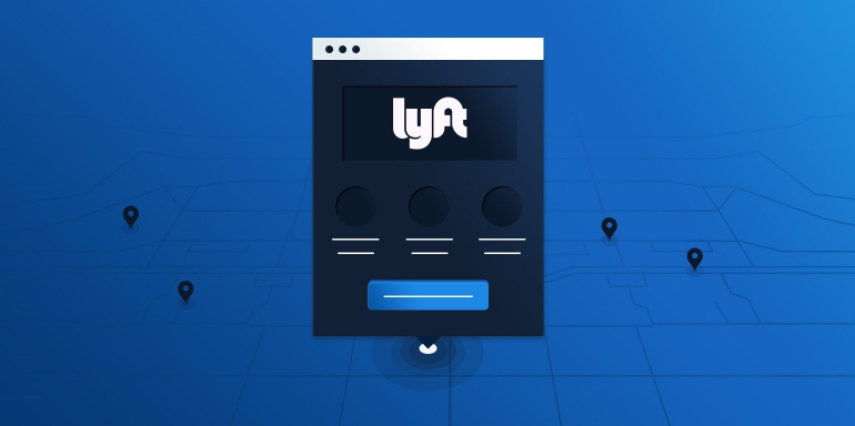 Lyft landing page