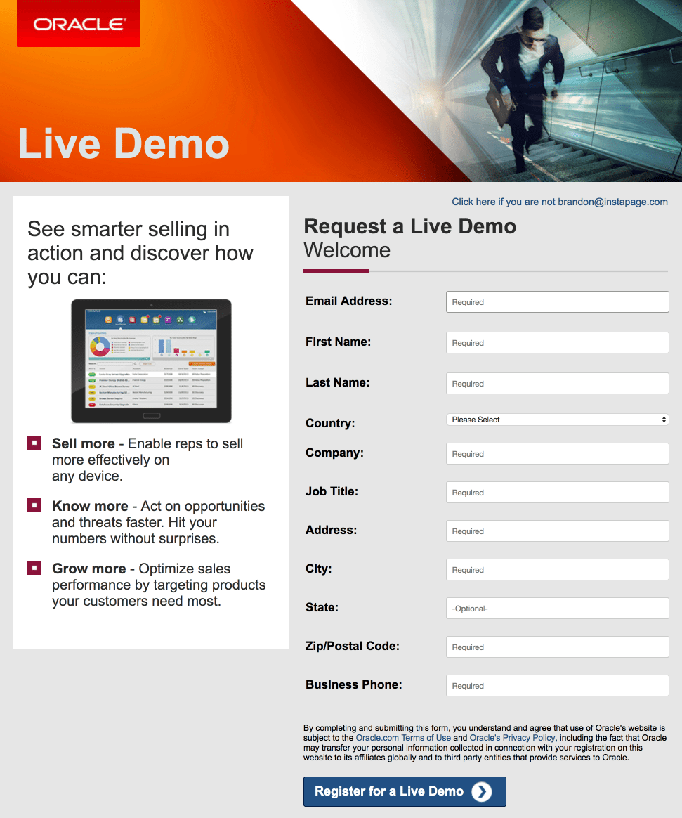 gated content oracle form