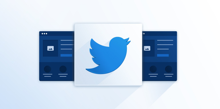 Twitter landing page