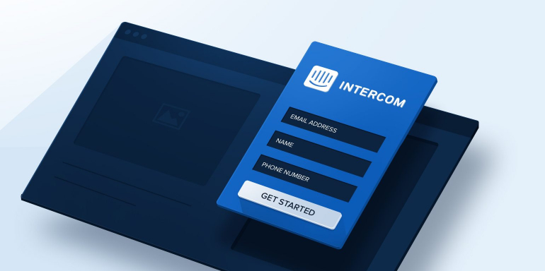 Intercom landing page