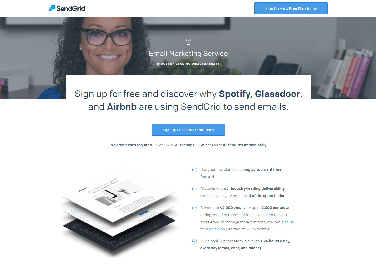 post-click landing page design inspiration Visual Hierarchy