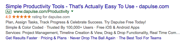 ad optimization typical search ad