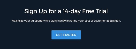 A/B testing homepage CTA button