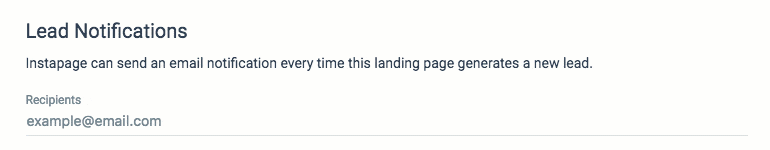 post-click landing page product branded emails