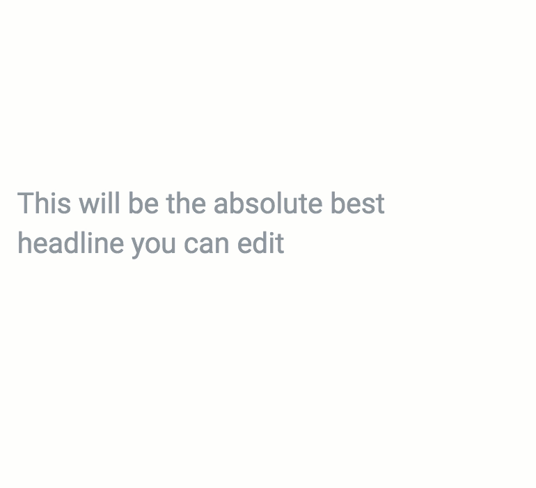 post-click landing page product inline editor