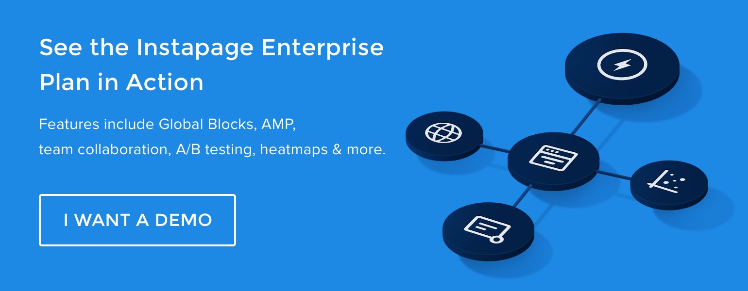 enterprise demo Instapage