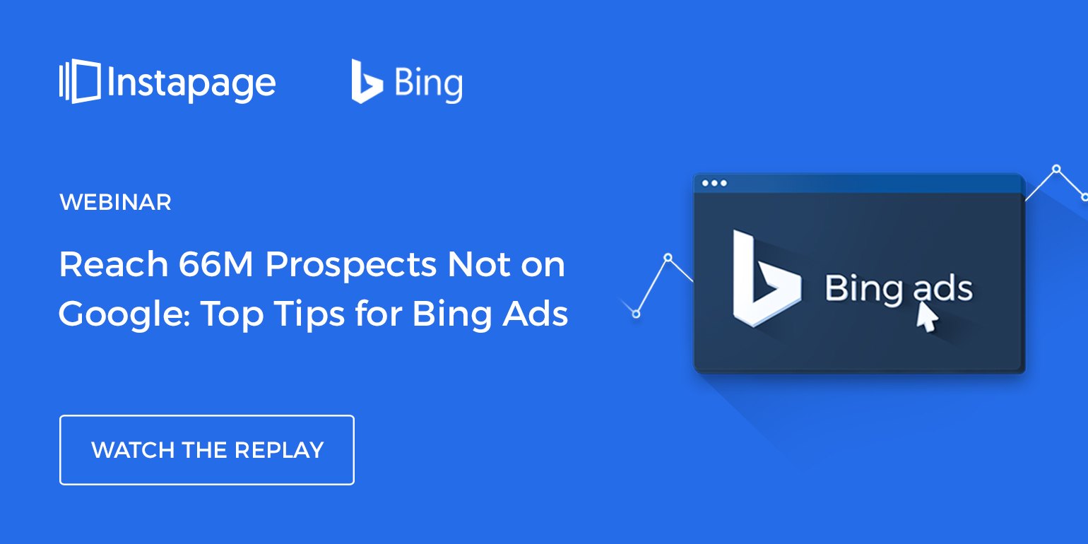Bing webinar replay