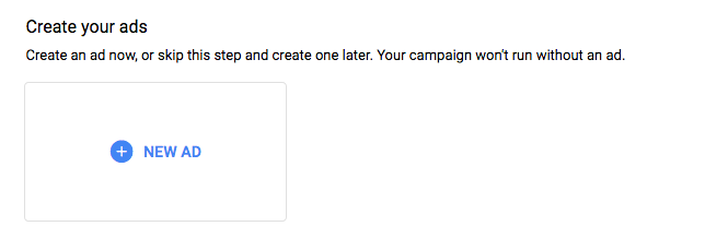 create display ad in Google Ads