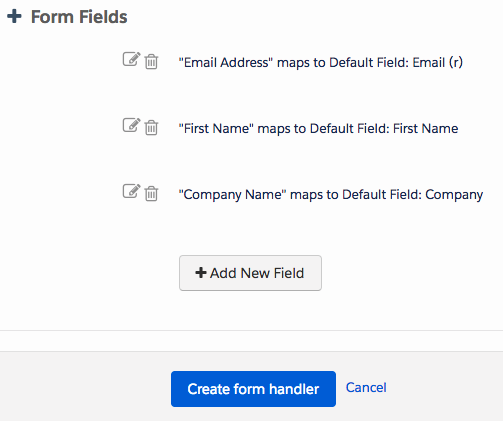 integrating Pardot mapped fields