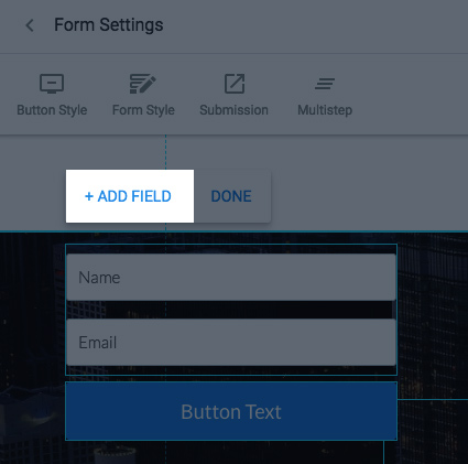 multi step form adding fields