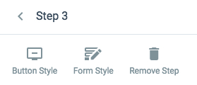 multi step form customization