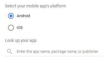 universal app campaigns device type