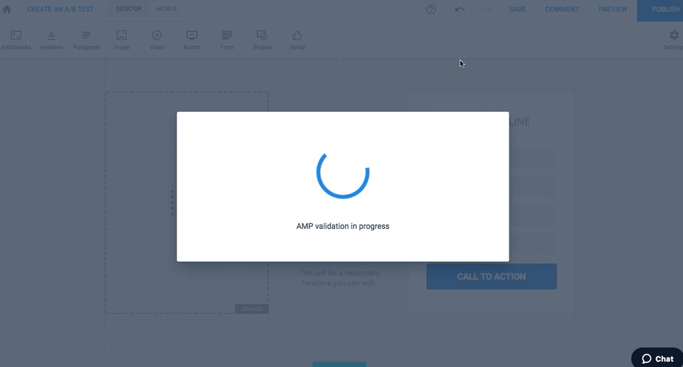 AMP WordPress publishing validate