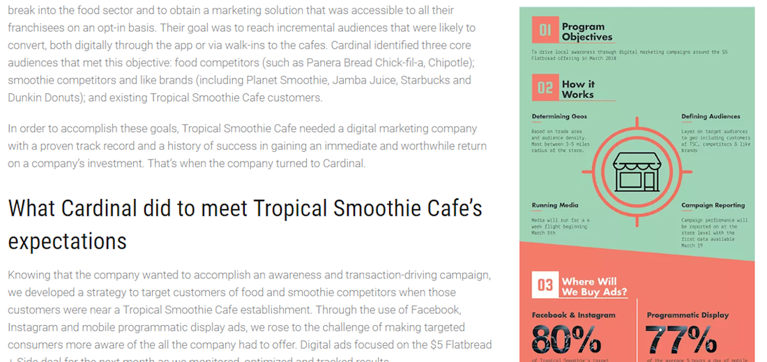 Agency  Case study, De'Longhi,  Infographics