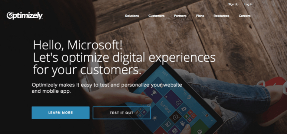 real-time website personalization Optimizely Microsoft