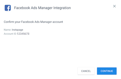 Facebook Ads Manager Instapage integration confirmed