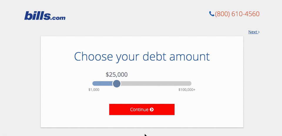 bills multi-step form example