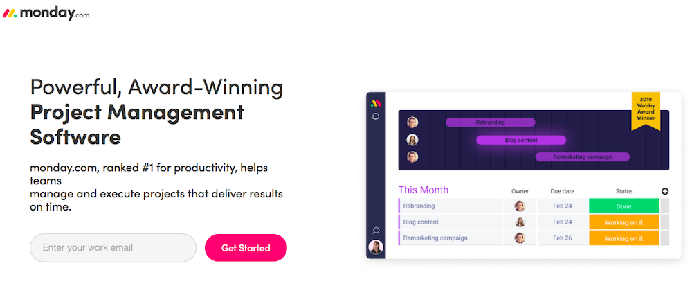 client campaigns optimized post-click landing page example