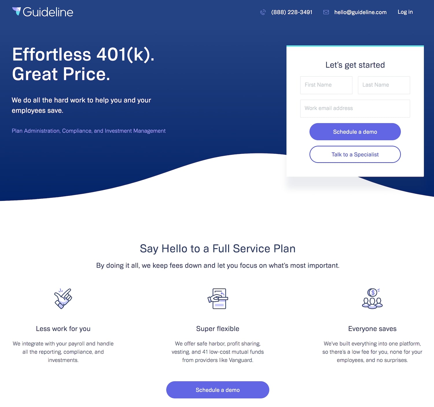 Simple Landing Page Examples Projectexample