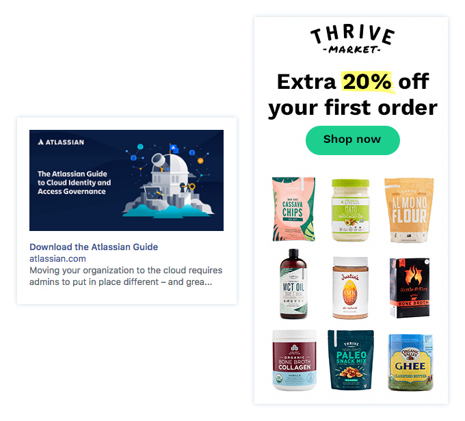 optimization vs automation display ad examples