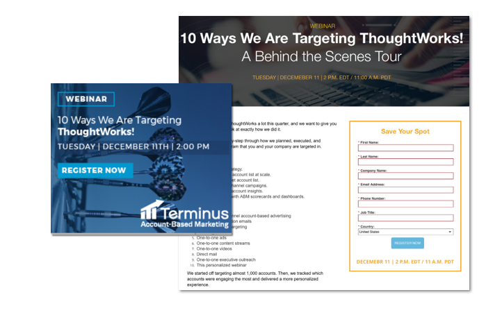 scalable ABM strategy post-click example
